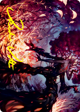 Splendid Reclamation Art Card (Gold-Stamped Signature) [Innistrad: Crimson Vow Art Series] | Devastation Store