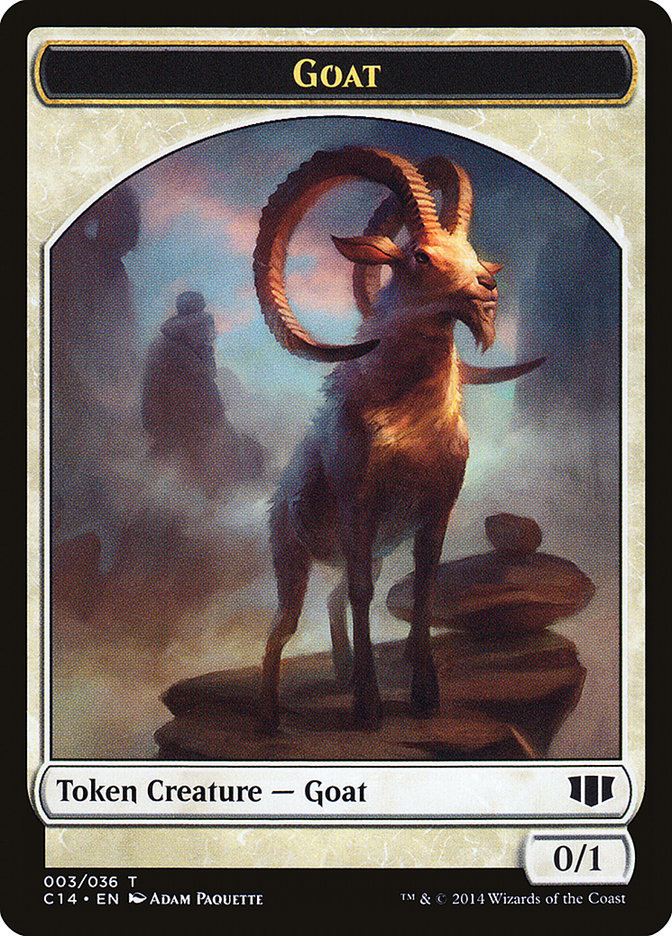 Goblin // Goat Double-sided Token [Commander 2014 Tokens] | Devastation Store