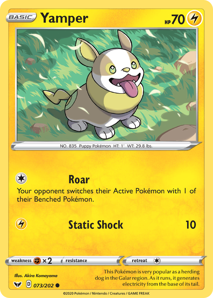 Yamper (073/202) [Sword & Shield: Base Set] | Devastation Store