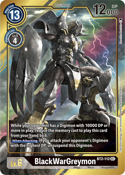 BlackWarGreymon [BT2-112] (Alternate Art) [Release Special Booster Ver.1.5] | Devastation Store