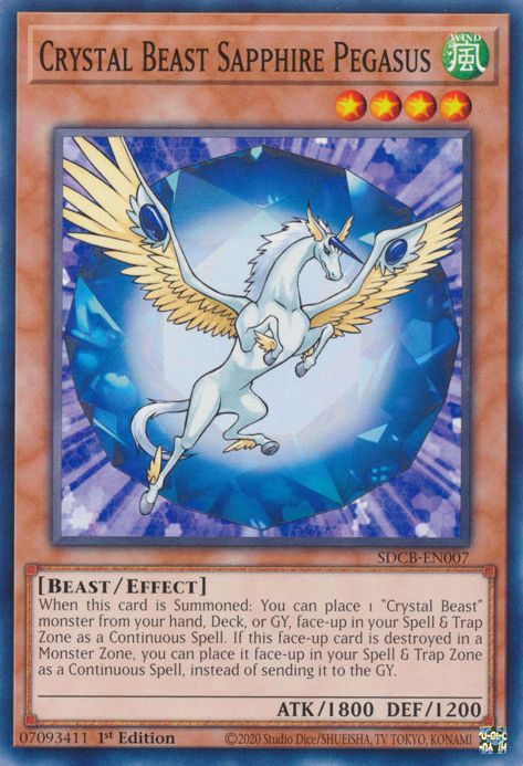 Crystal Beast Sapphire Pegasus [SDCB-EN007] Common | Devastation Store