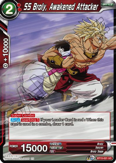 SS Broly, Awakened Attacker [BT15-021] | Devastation Store