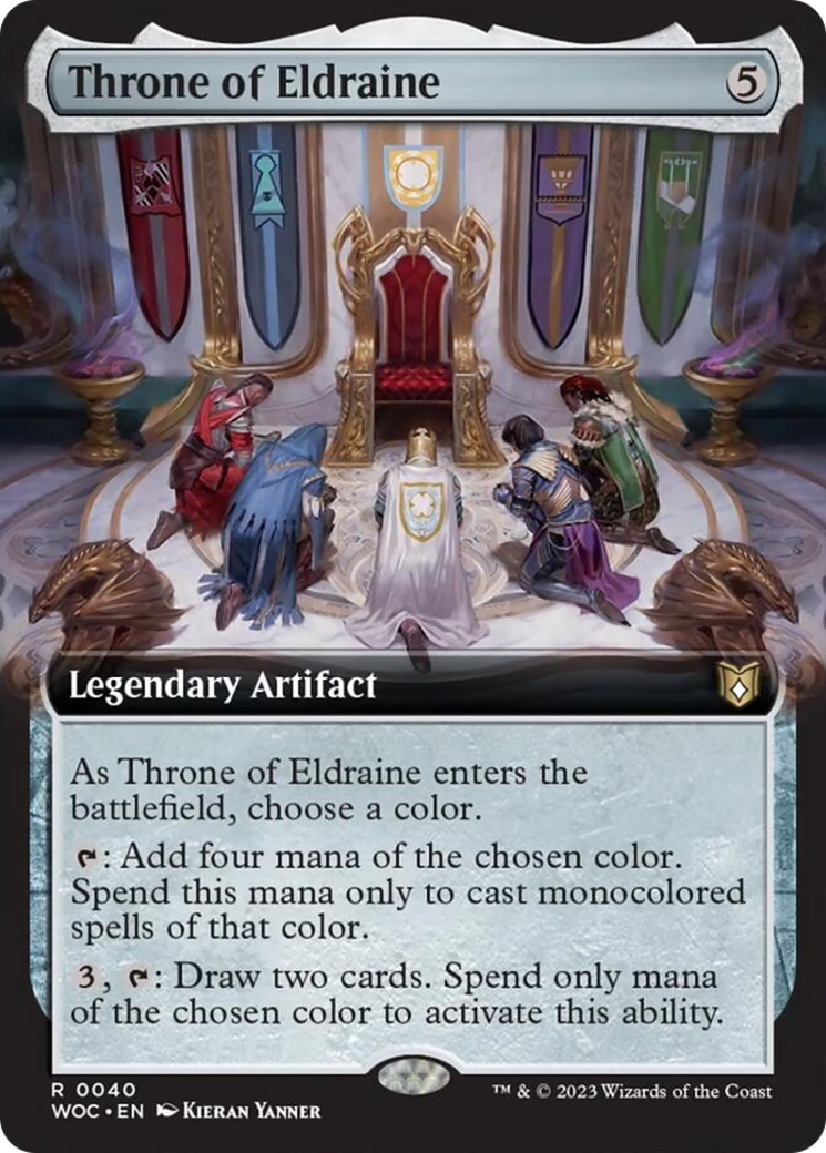 Throne of Eldraine (Extended Art) [Wilds of Eldraine Commander] | Devastation Store