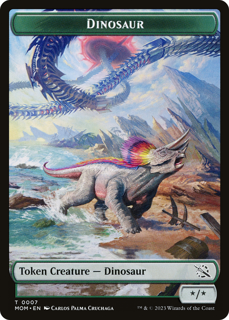 Treasure (20) // Dinosaur Double-Sided Token [March of the Machine Tokens] | Devastation Store