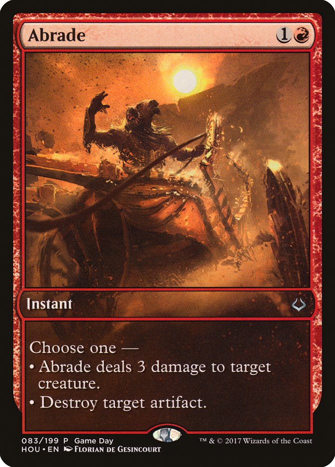 Abrade (Game Day) [Hour of Devastation Promos] - Devastation Store | Devastation Store