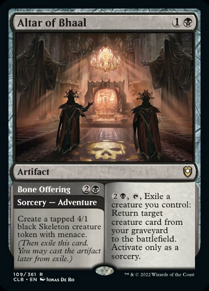 Altar of Bhaal // Bone Offering [Commander Legends: Battle for Baldur's Gate] | Devastation Store