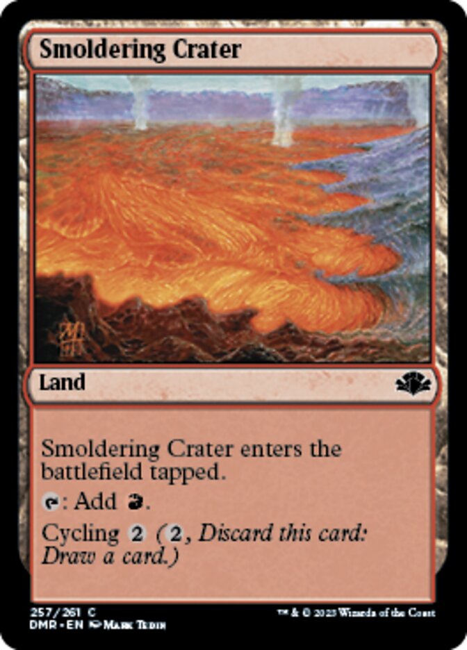 Smoldering Crater [Dominaria Remastered] | Devastation Store