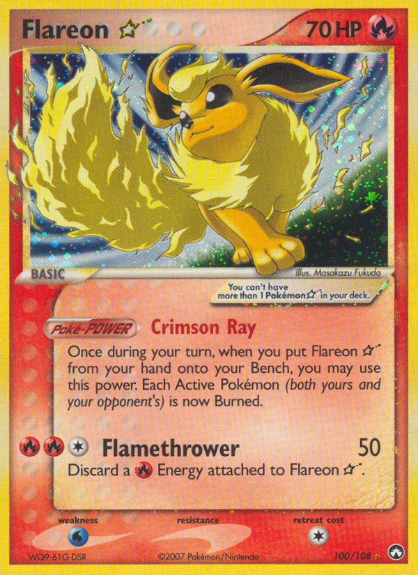 Flareon Star (100/108) [EX: Power Keepers] | Devastation Store