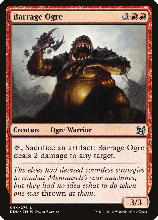 Barrage Ogre [Duel Decks: Elves vs. Inventors] | Devastation Store