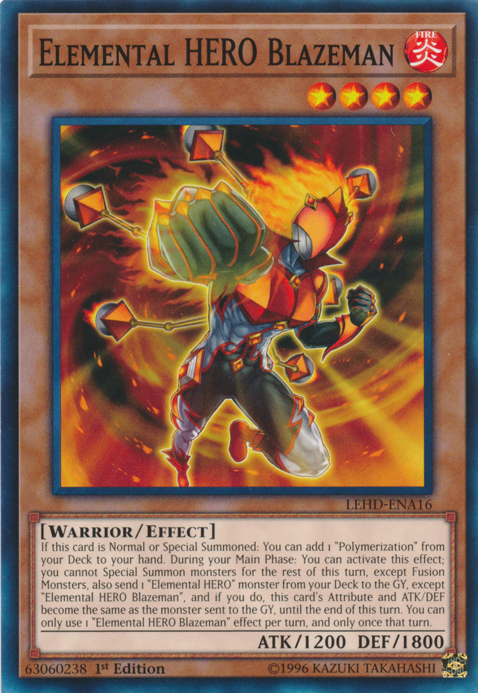 Elemental Hero Blazeman [LEHD-ENA16] Common | Devastation Store