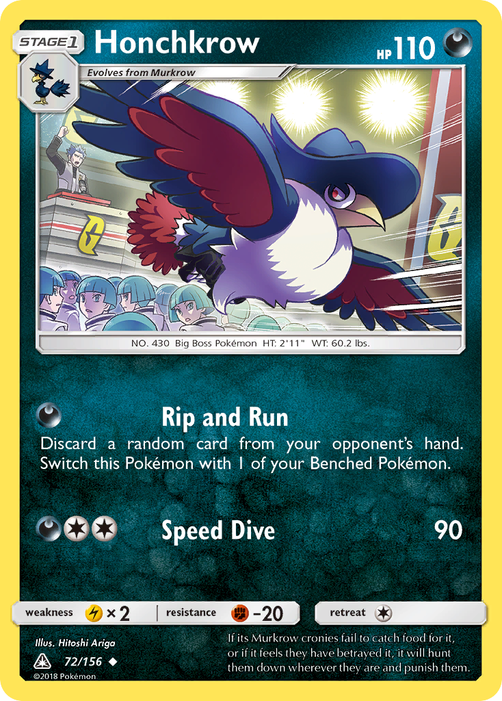 Honchkrow (72/156) [Sun & Moon: Ultra Prism] | Devastation Store