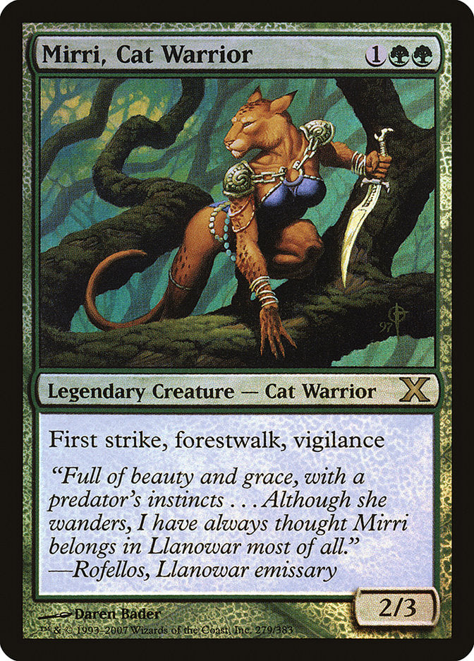 Mirri, Cat Warrior (Premium Foil) [Tenth Edition] | Devastation Store
