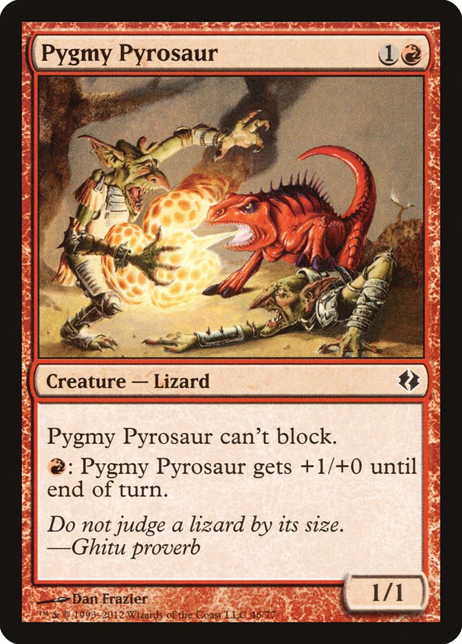 Pygmy Pyrosaur [Duel Decks: Venser vs. Koth] - Devastation Store | Devastation Store