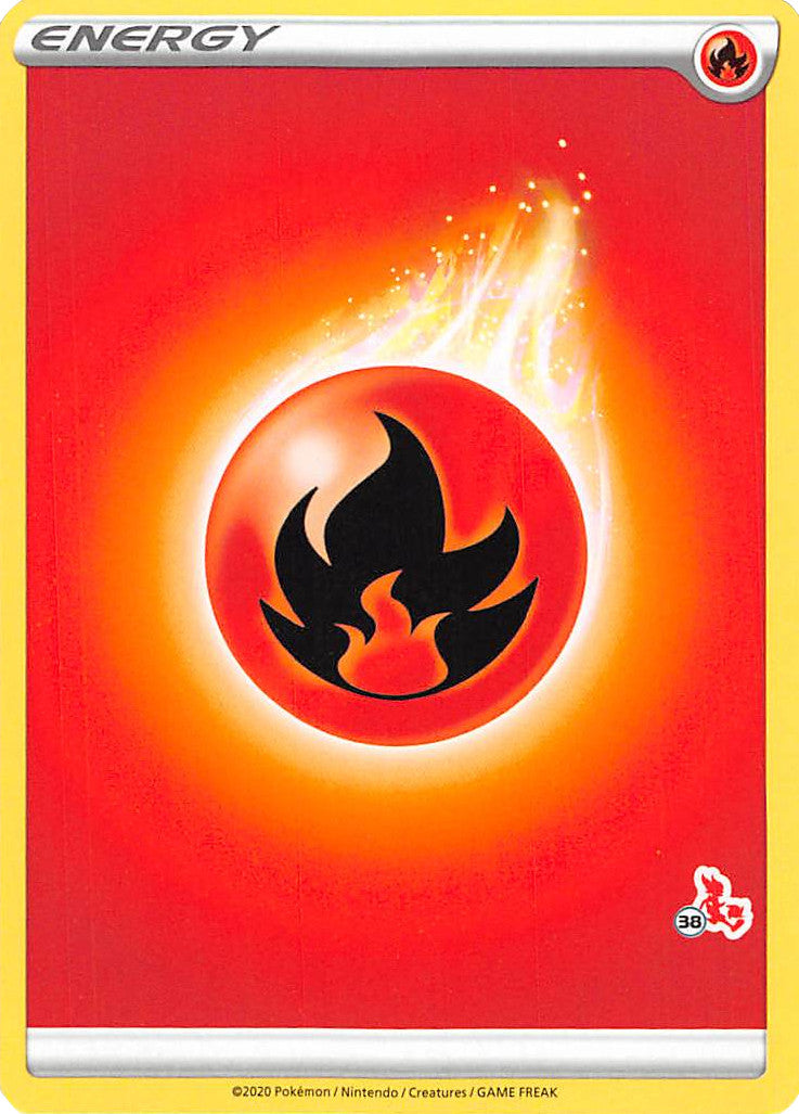 Fire Energy (Cinderace Stamp #38) [Battle Academy 2022] | Devastation Store