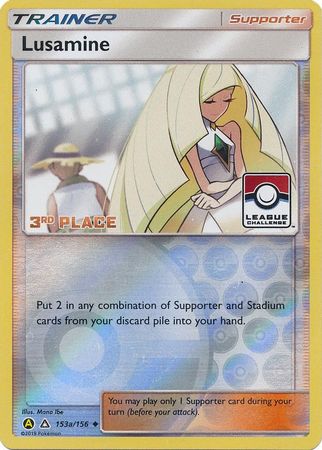 Lusamine (153a/156) (League Challenge Alt Art 3rd Place) [Sun & Moon: Ultra Prism] | Devastation Store