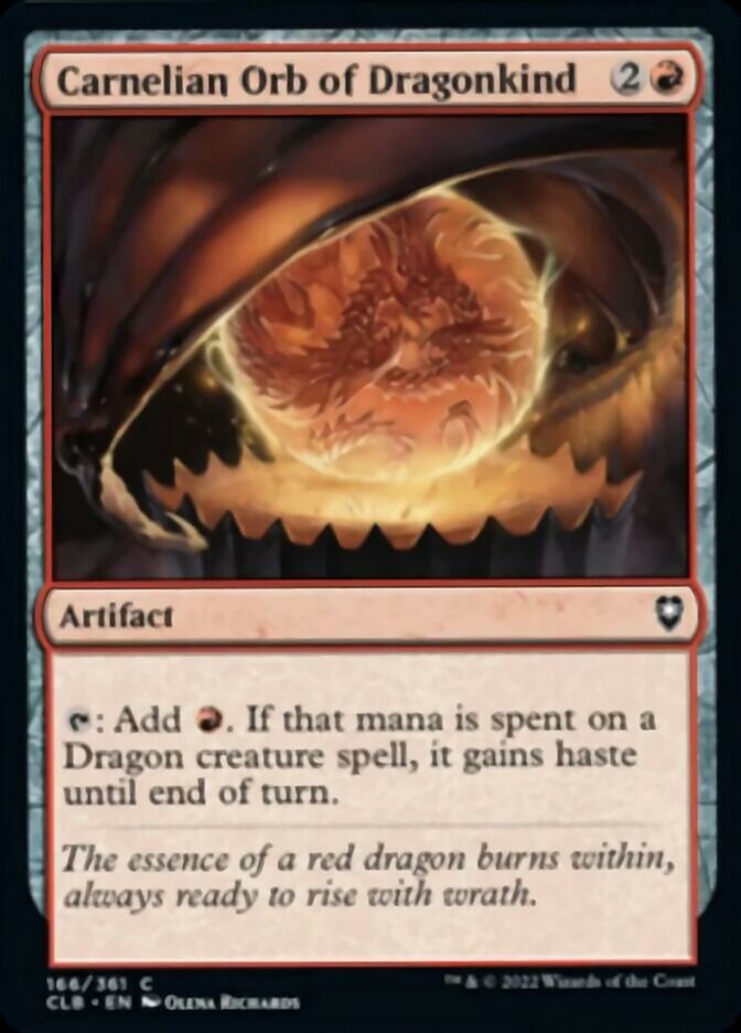 Carnelian Orb of Dragonkind [Commander Legends: Battle for Baldur's Gate] | Devastation Store