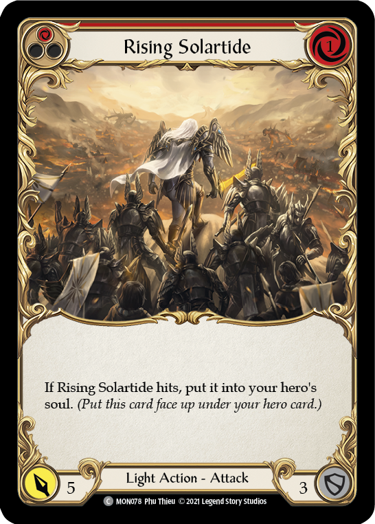 Rising Solartide (Red) [MON078] 1st Edition Normal - Devastation Store | Devastation Store