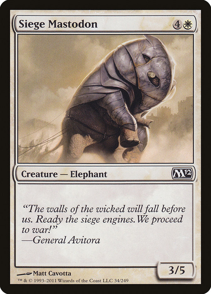 Siege Mastodon [Magic 2012] - Devastation Store | Devastation Store