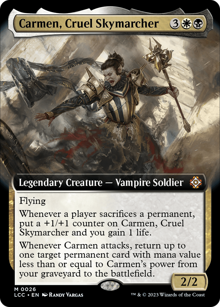 Carmen, Cruel Skymarcher (Extended Art) [The Lost Caverns of Ixalan Commander] | Devastation Store