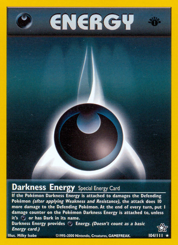 Darkness Energy (104/111) [Neo Genesis 1st Edition] | Devastation Store