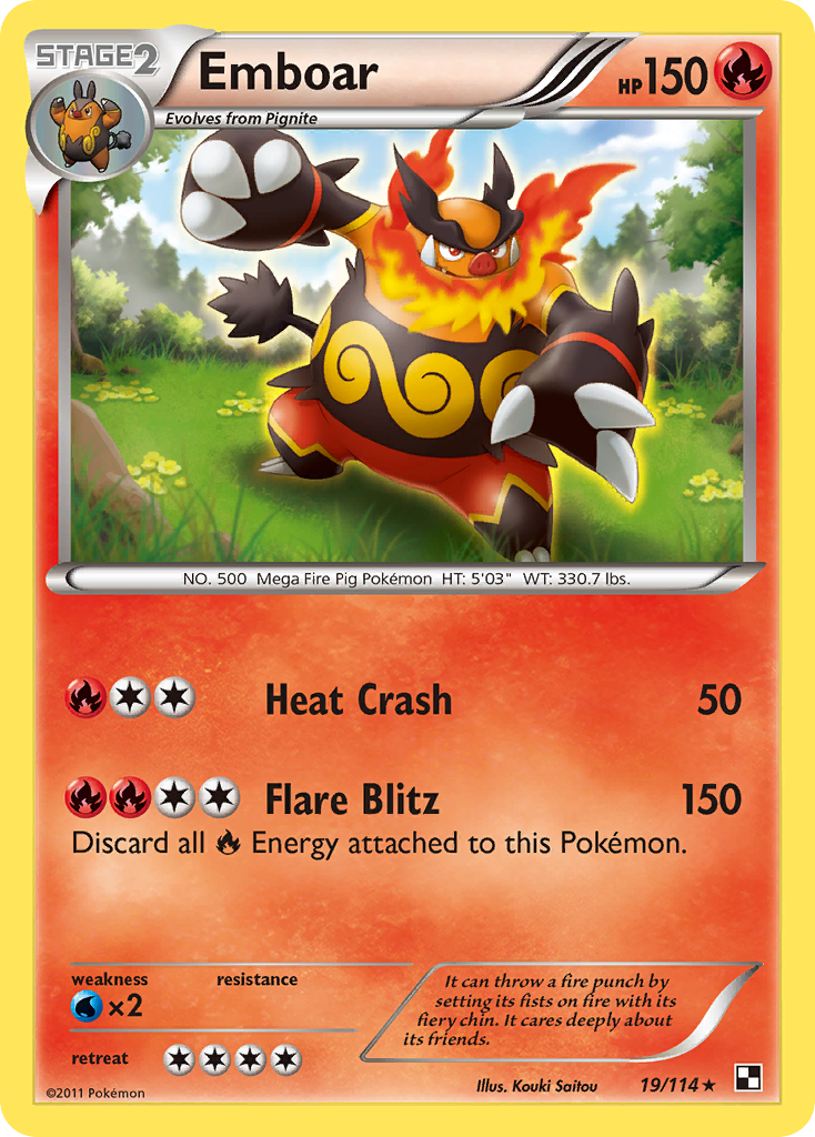 Emboar (19/114) [Black & White: Base Set] | Devastation Store