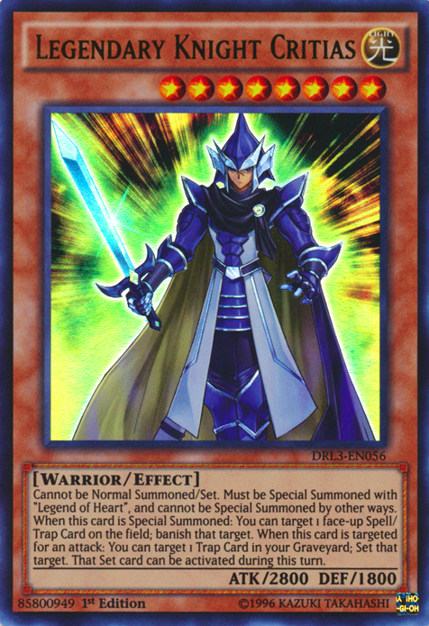 Legendary Knight Critias [DRL3-EN056] Ultra Rare | Devastation Store