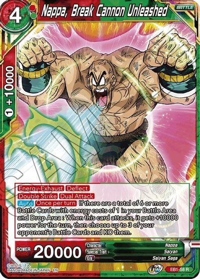 Nappa, Break Cannon Unleashed (EB1-58) [Battle Evolution Booster] | Devastation Store