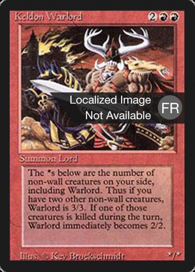 Keldon Warlord [Foreign Black Border] | Devastation Store
