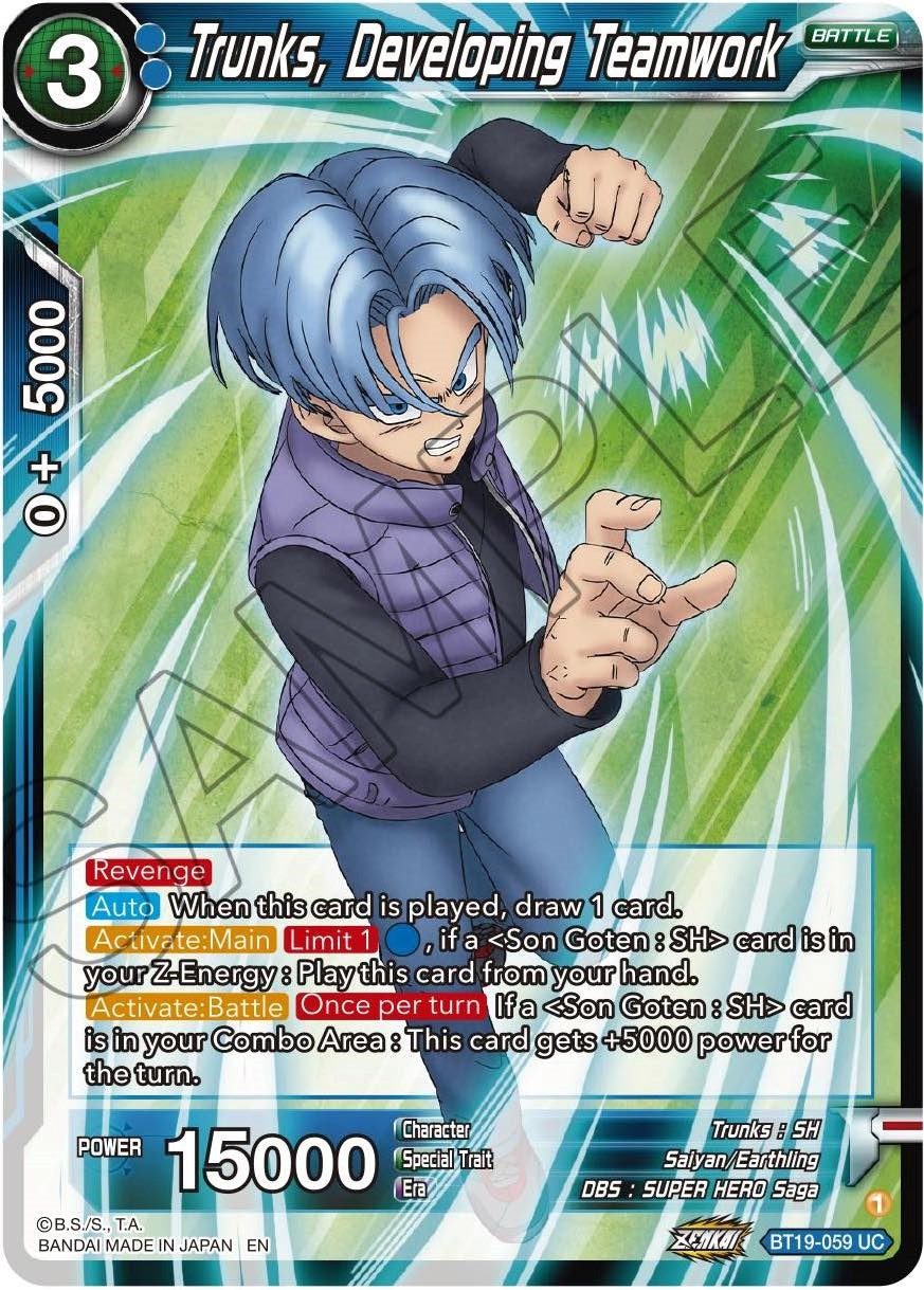 Trunks, Developing Teamwork (BT19-059) [Fighter's Ambition] | Devastation Store