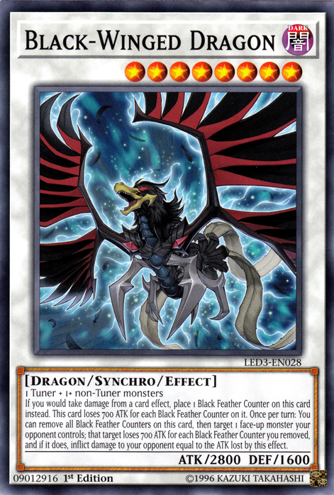 Black-Winged Dragon [LED3-EN028] Common | Devastation Store