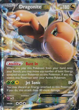 Dragonite EX (74/111) (Jumbo Card) [XY: Furious Fists] | Devastation Store