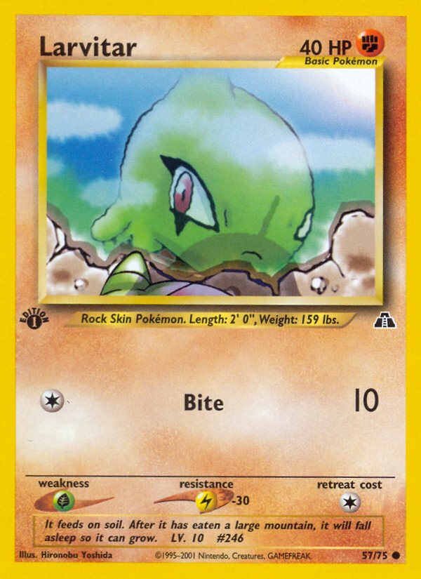 Larvitar (57/75) [Neo Discovery 1st Edition] | Devastation Store