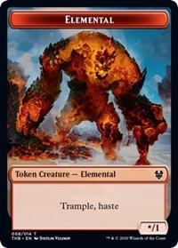 Elemental // Satyr Double-sided Token [Theros Beyond Death Tokens] | Devastation Store