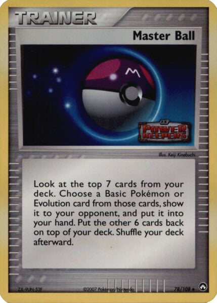 Master Ball (78/108) (Stamped) [EX: Power Keepers] | Devastation Store