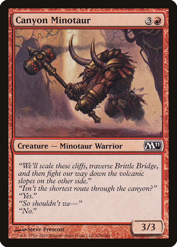 Canyon Minotaur [Magic 2011] | Devastation Store