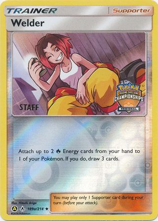 Welder (189a/214) (Regional Championship Promo Staff) [Sun & Moon: Unbroken Bonds] | Devastation Store