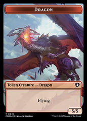 Eldrazi // Dragon (0021) Double-Sided Token [Commander Masters Tokens] | Devastation Store