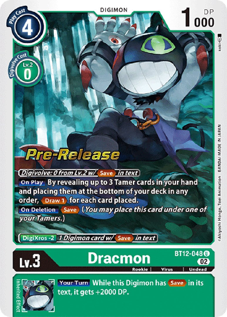 Dracmon [BT12-048] [Across Time Pre-Release Cards] | Devastation Store