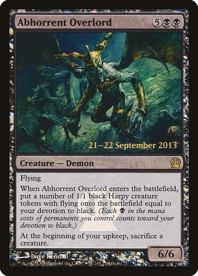 Abhorrent Overlord  [Theros Prerelease Promos] | Devastation Store