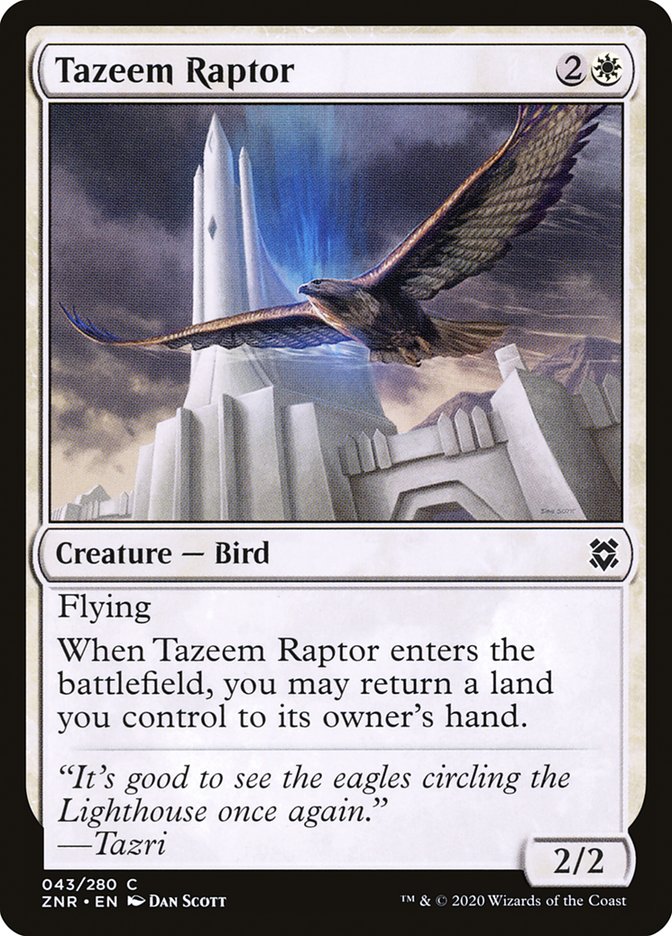 Tazeem Raptor [Zendikar Rising] | Devastation Store
