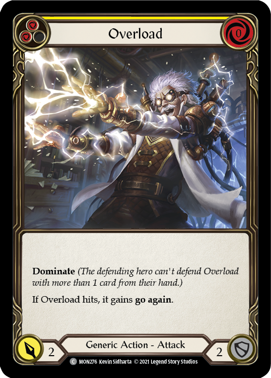 Overload (Yellow) [MON276] 1st Edition Normal - Devastation Store | Devastation Store