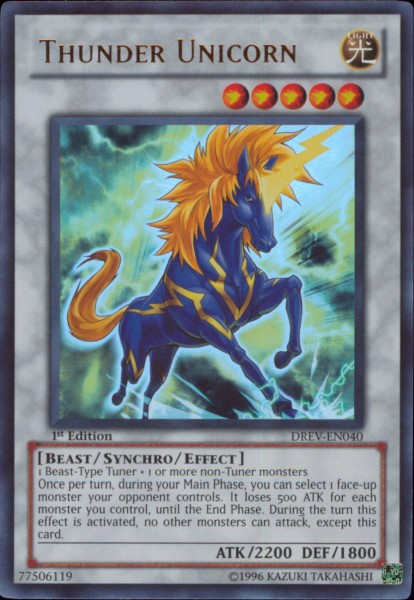 Thunder Unicorn [DREV-EN040] Ultra Rare | Devastation Store