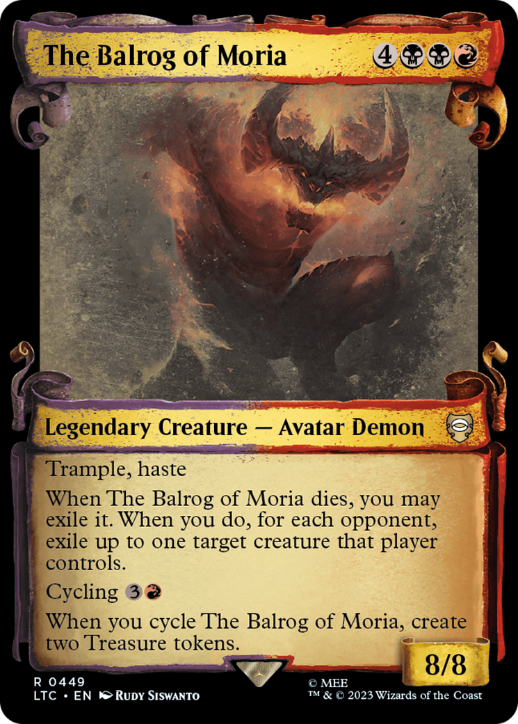 The Balrog of Moria [The Lord of the Rings: Tales of Middle-Earth Commander Showcase Scrolls] | Devastation Store