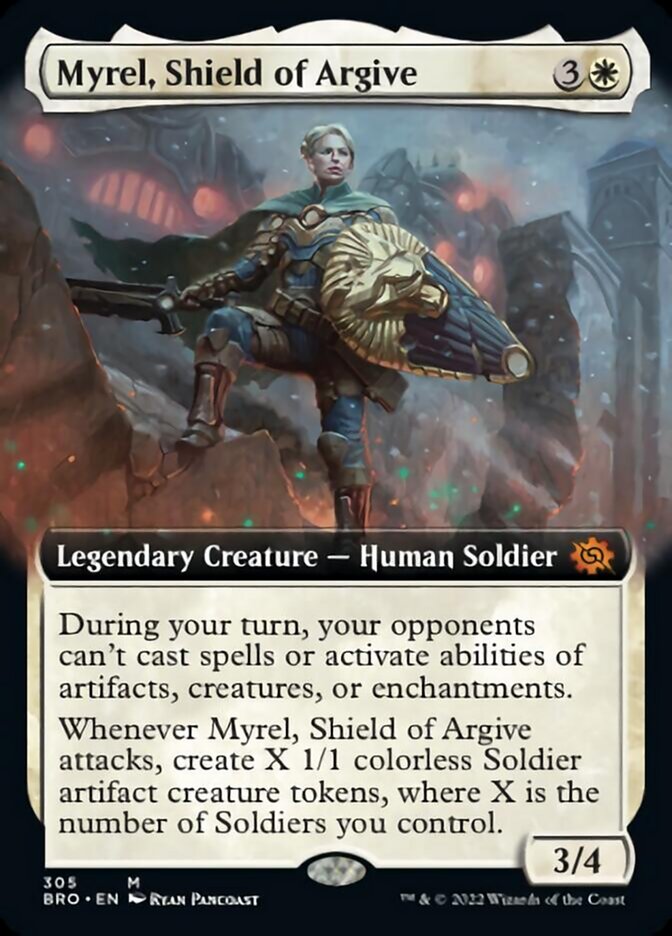 Myrel, Shield of Argive (Extended Art) [The Brothers' War] | Devastation Store