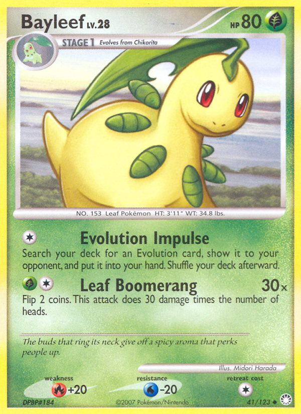 Bayleef (41/123) [Diamond & Pearl: Mysterious Treasures] | Devastation Store