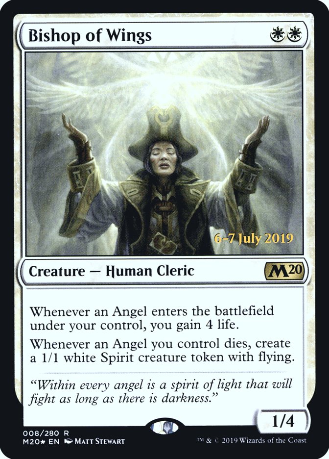 Bishop of Wings  [Core Set 2020 Prerelease Promos] | Devastation Store