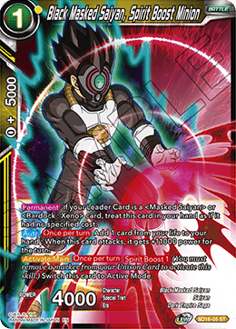 Black Masked Saiyan, Spirit Boost Minion (Starter Deck - Darkness Reborn) (SD16-05) [Cross Spirits] | Devastation Store