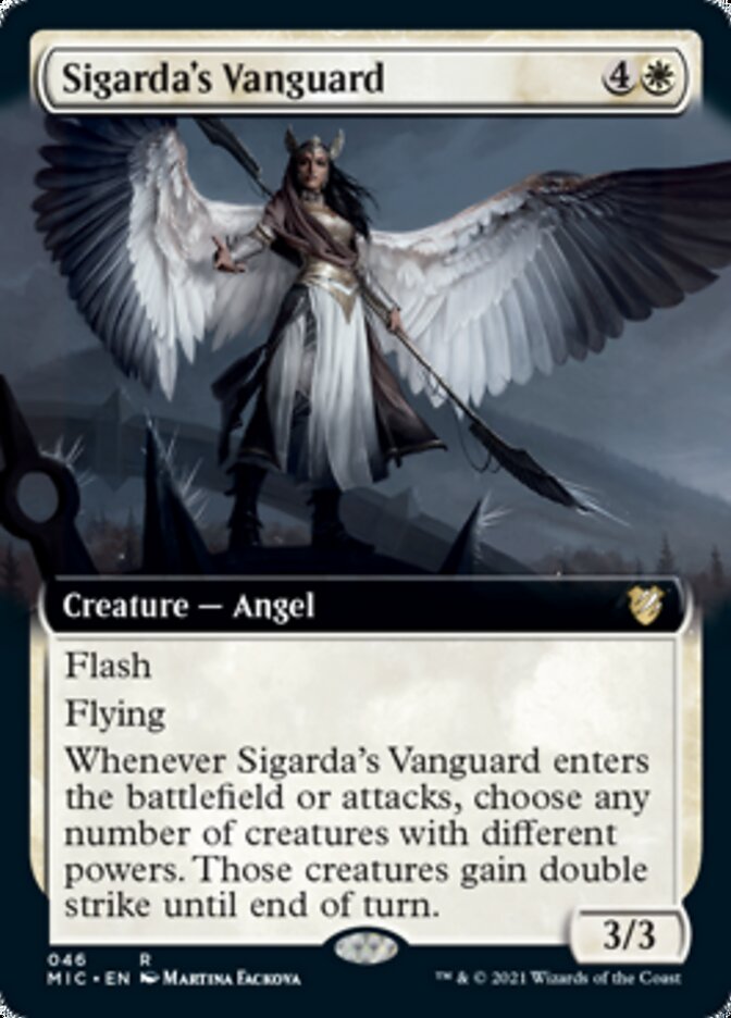 Sigarda's Vanguard (Extended) [Innistrad: Midnight Hunt Commander] | Devastation Store