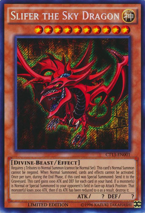 Slifer the Sky Dragon [CT13-EN001] Secret Rare | Devastation Store