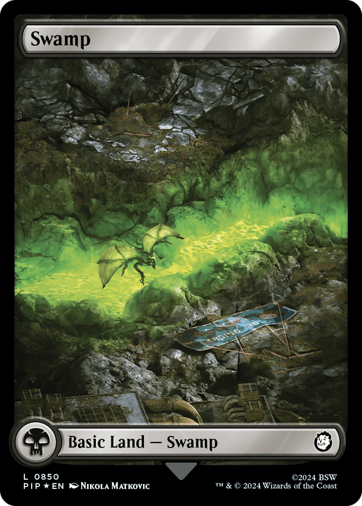Swamp (0850) (Surge Foil) [Fallout] | Devastation Store